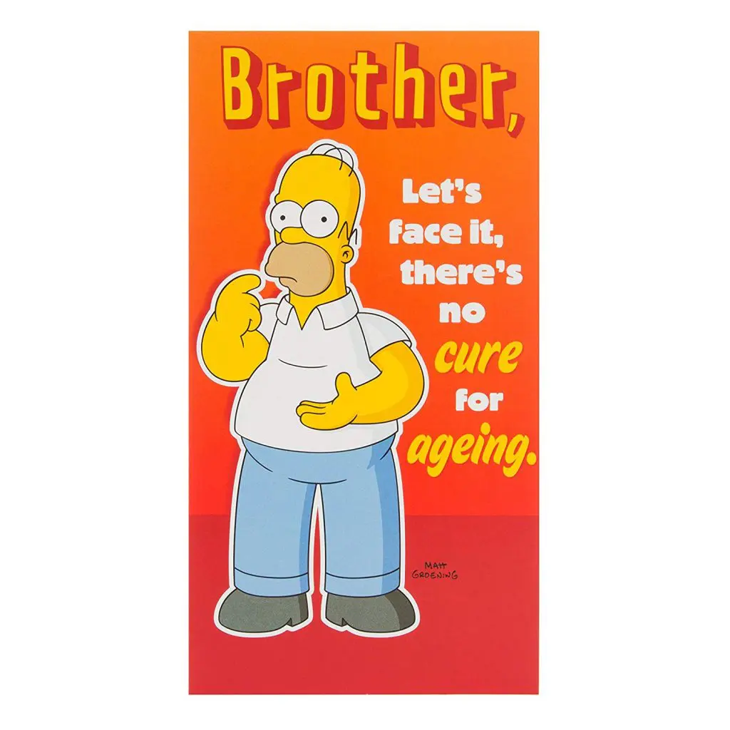 Carte Simpsons Carte D Anniversaire Pour Frere Solution Temporaire