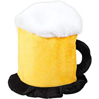 Chapeau + Lunettes en forme de chope de bière touche d'humour soirée déguisée