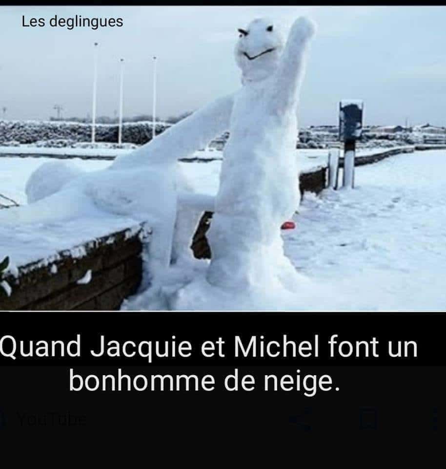 Quand Jacquie Et Michel Font Un Bonhomme De Neige Humour France Fr