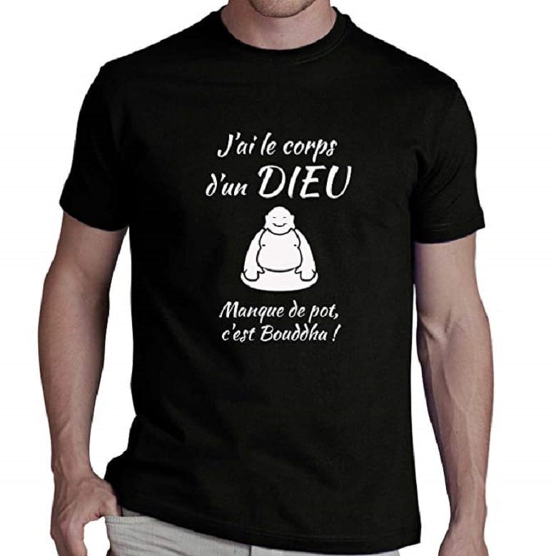 Tee-shirt humour - j'ai le corps d'un dieu