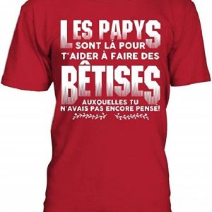 T-Shirt Les Papys sont Là pour T'Aider À Faire des Bêtises